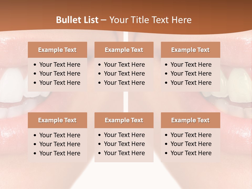 Treat Young Face PowerPoint Template
