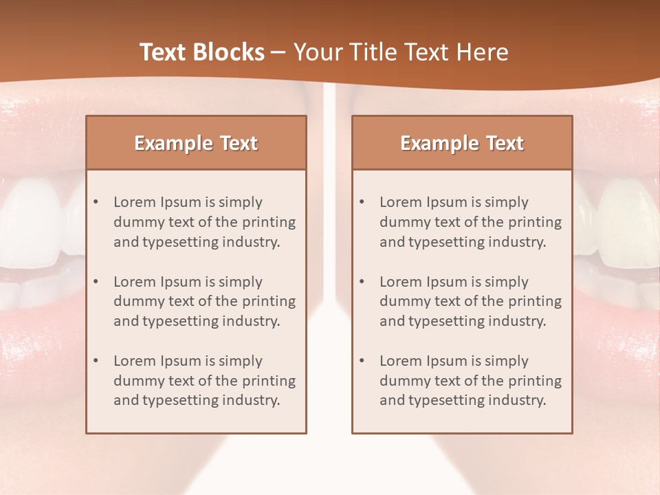 Treat Young Face PowerPoint Template