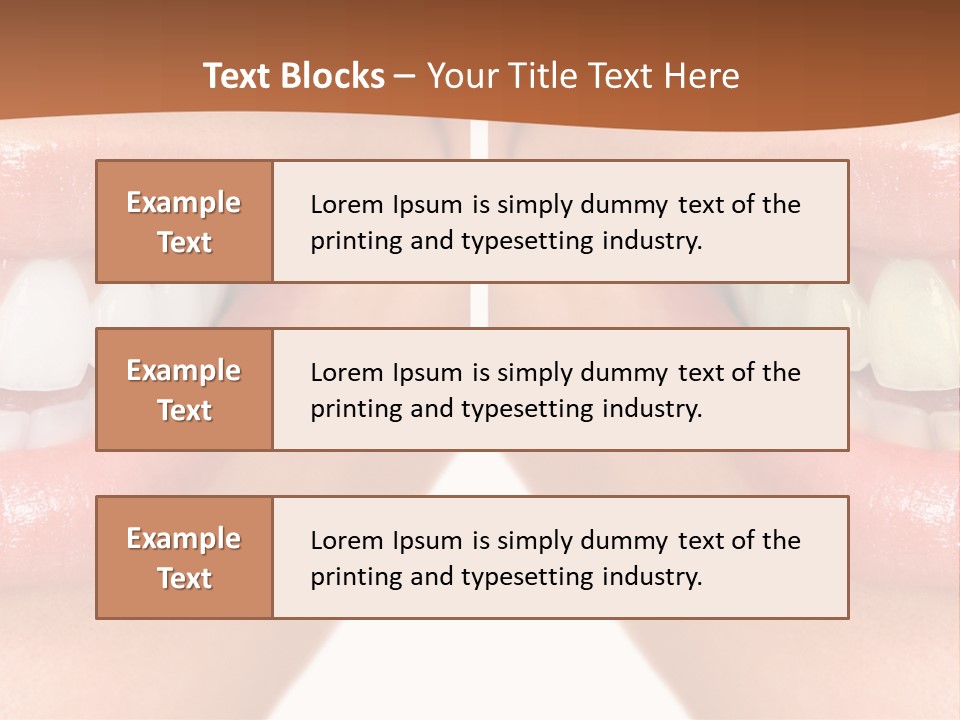 Treat Young Face PowerPoint Template