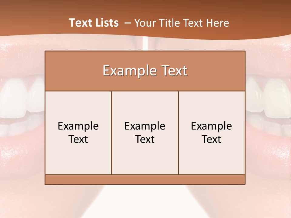Treat Young Face PowerPoint Template