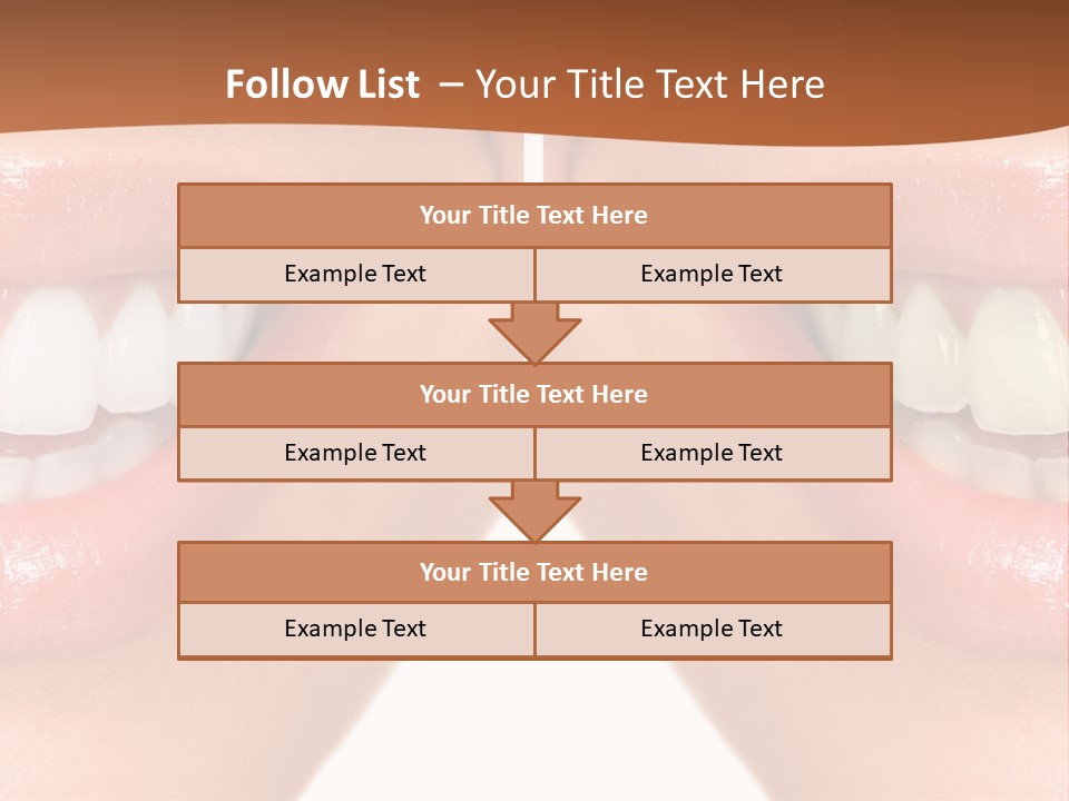 Treat Young Face PowerPoint Template