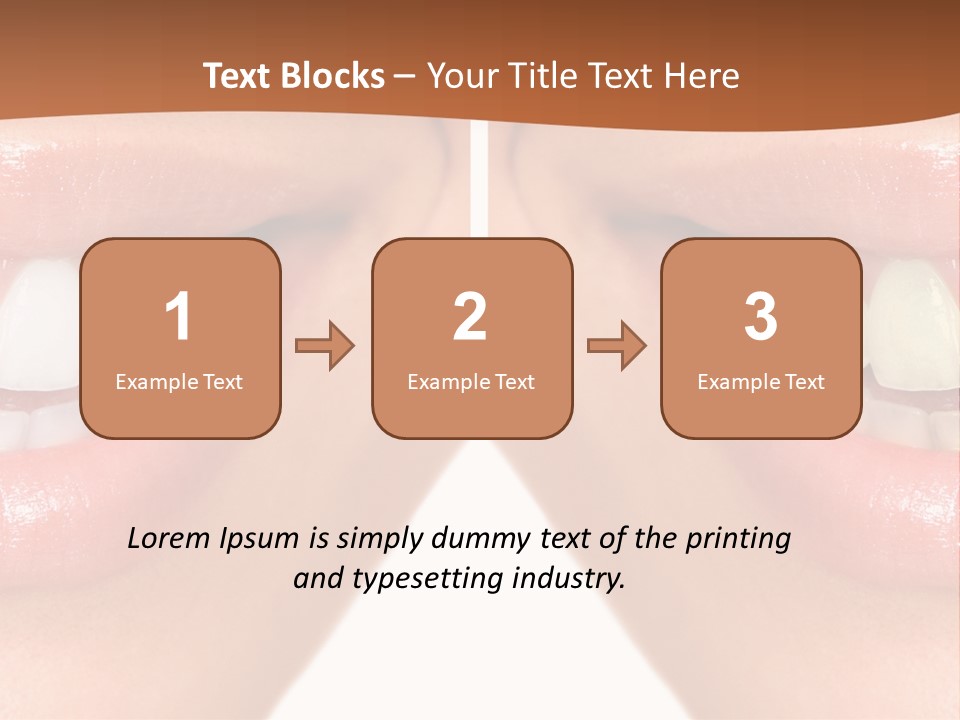 Treat Young Face PowerPoint Template
