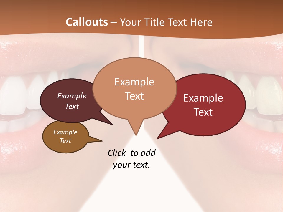 Treat Young Face PowerPoint Template
