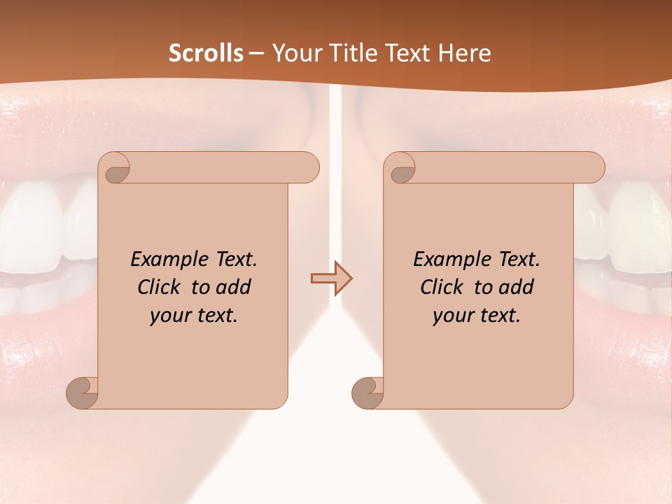 Treat Young Face PowerPoint Template