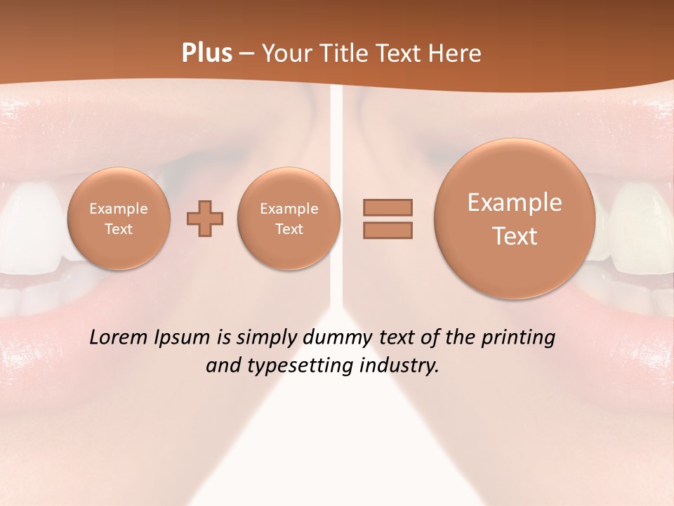 Treat Young Face PowerPoint Template