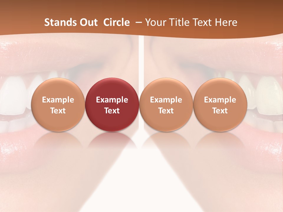 Treat Young Face PowerPoint Template