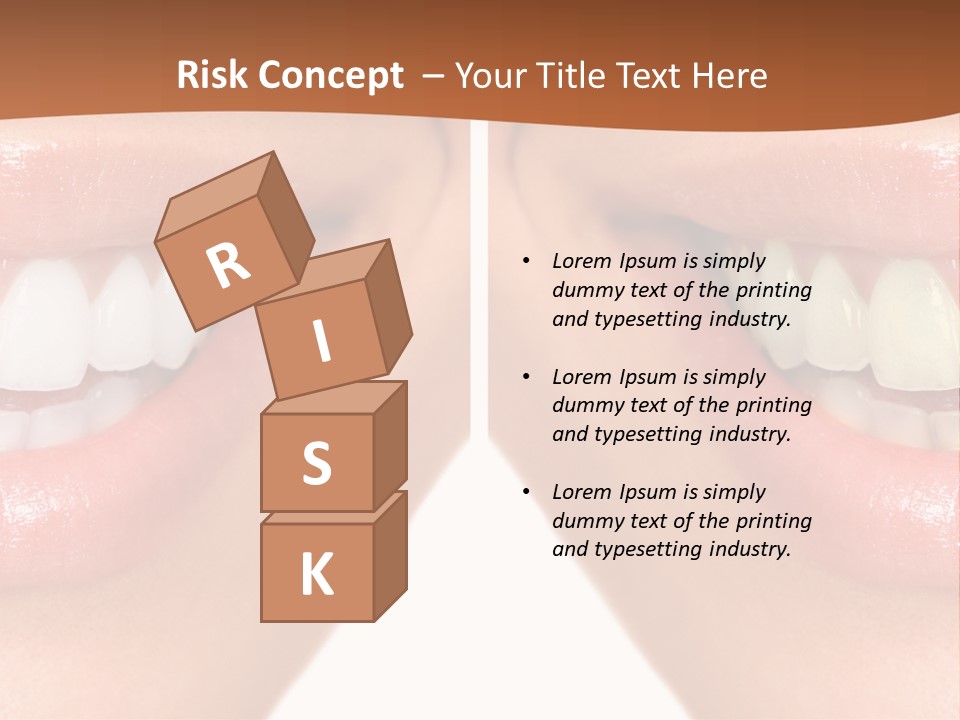 Treat Young Face PowerPoint Template