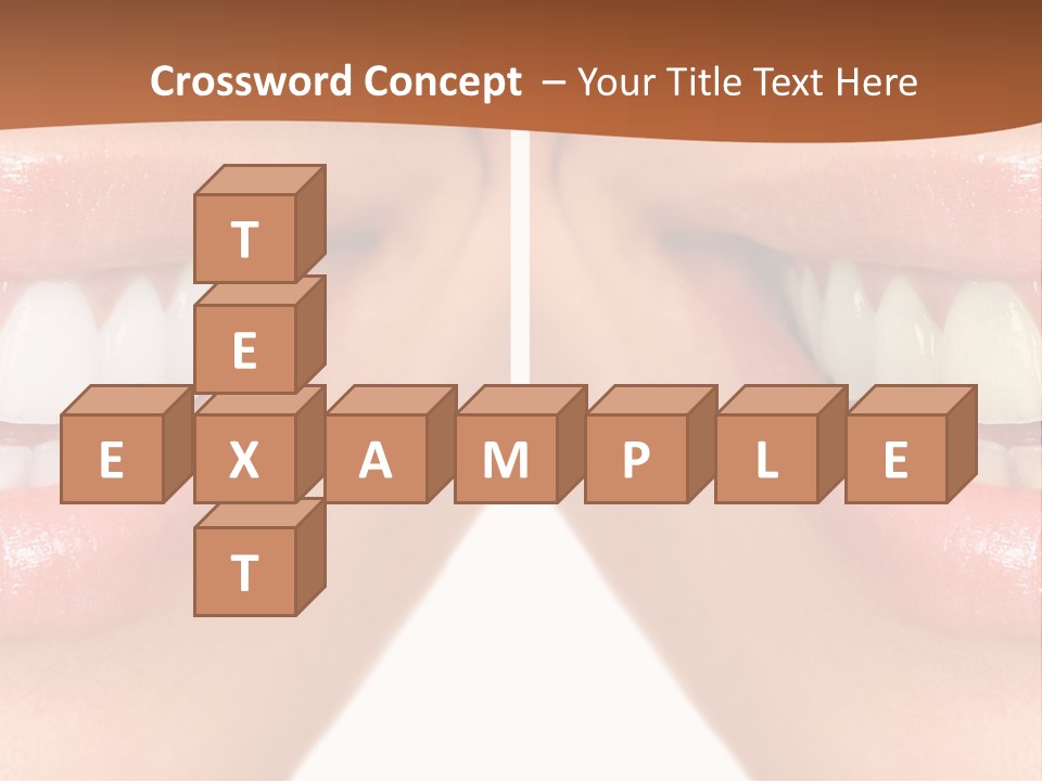 Treat Young Face PowerPoint Template