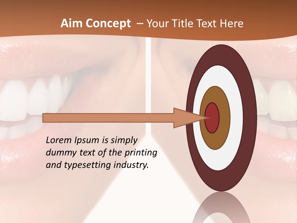 Treat Young Face PowerPoint Template