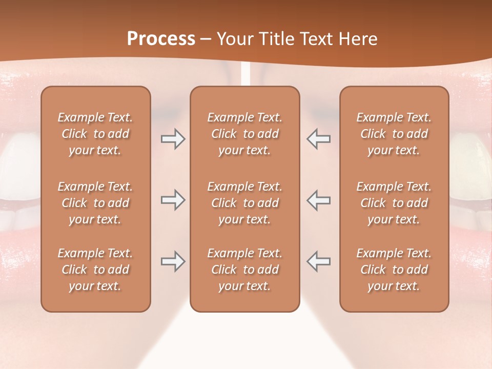 Treat Young Face PowerPoint Template