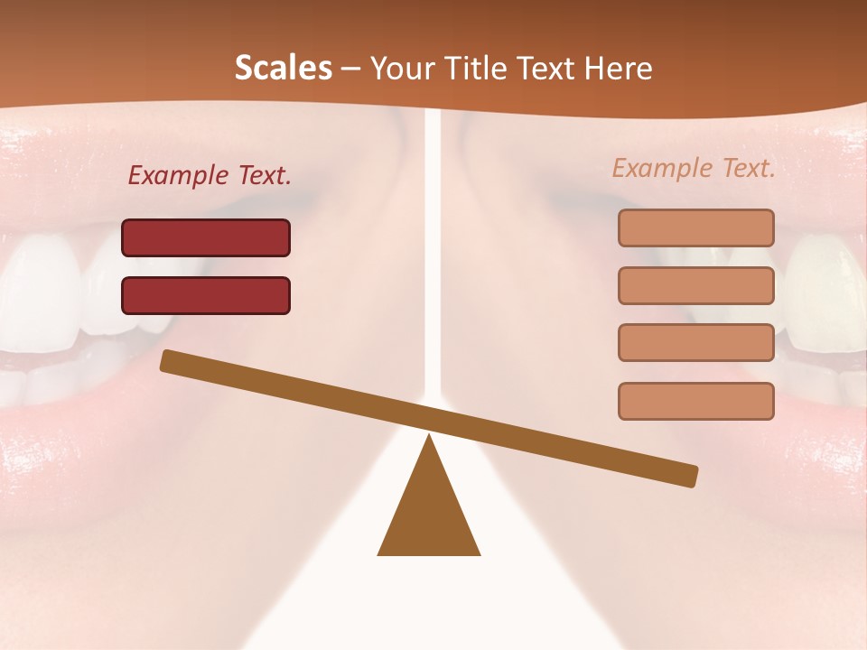 Treat Young Face PowerPoint Template