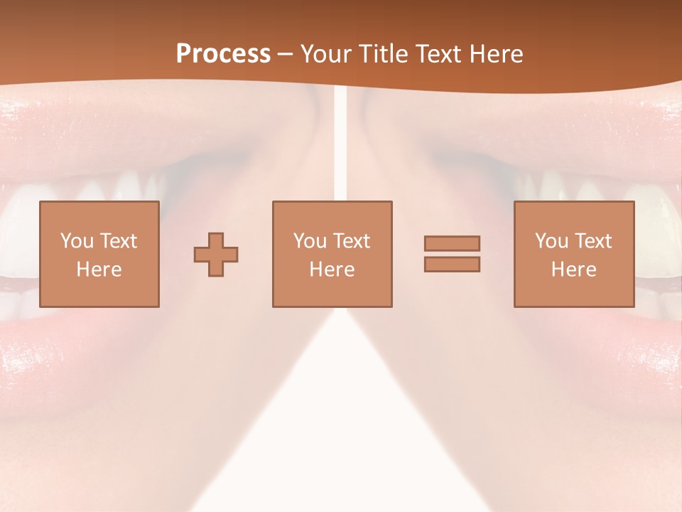 Treat Young Face PowerPoint Template