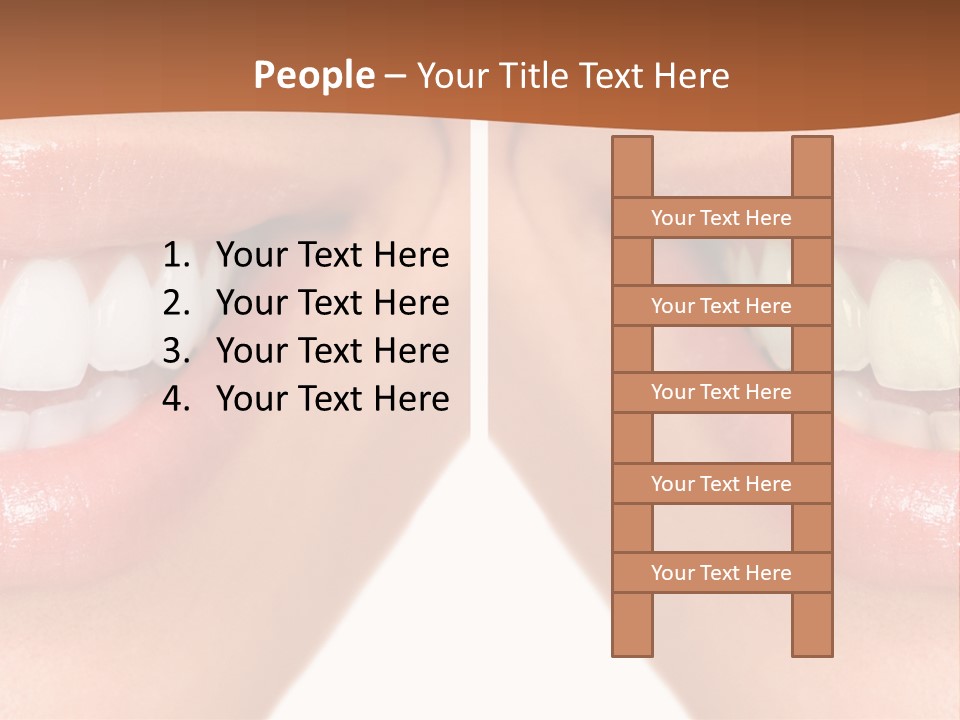 Treat Young Face PowerPoint Template