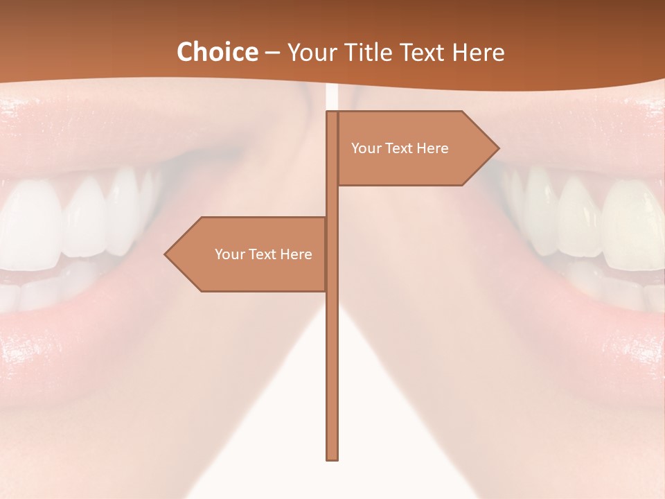 Treat Young Face PowerPoint Template