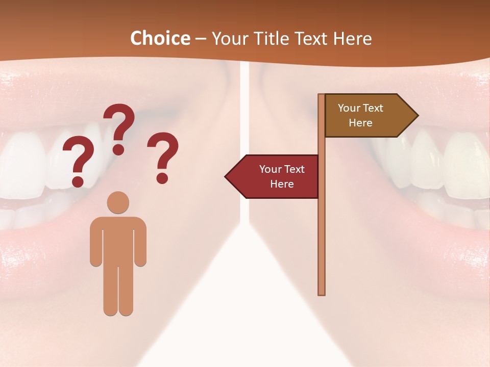 Treat Young Face PowerPoint Template