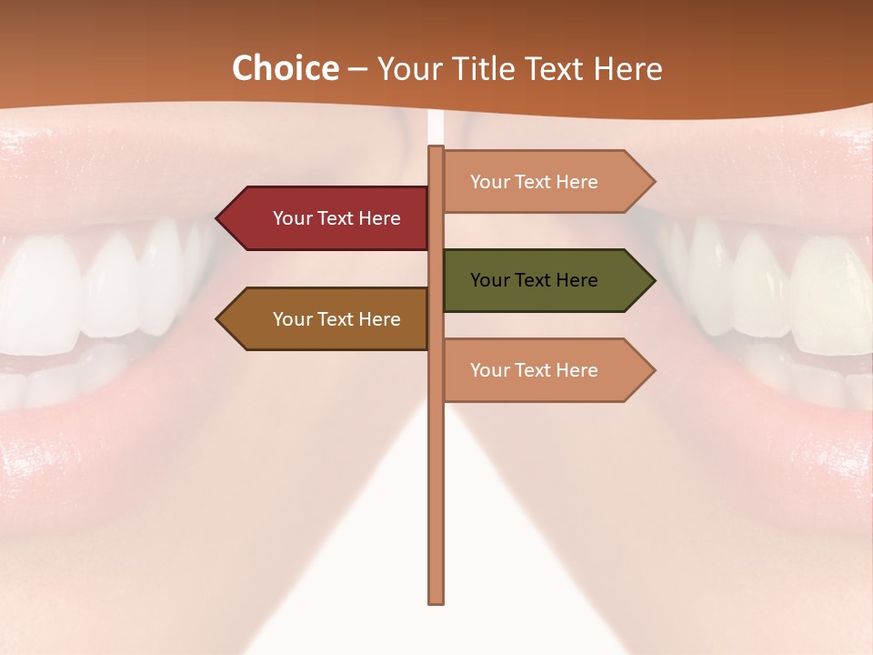 Treat Young Face PowerPoint Template