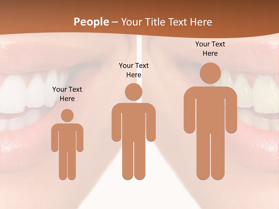 Treat Young Face PowerPoint Template