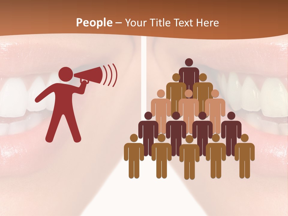 Treat Young Face PowerPoint Template