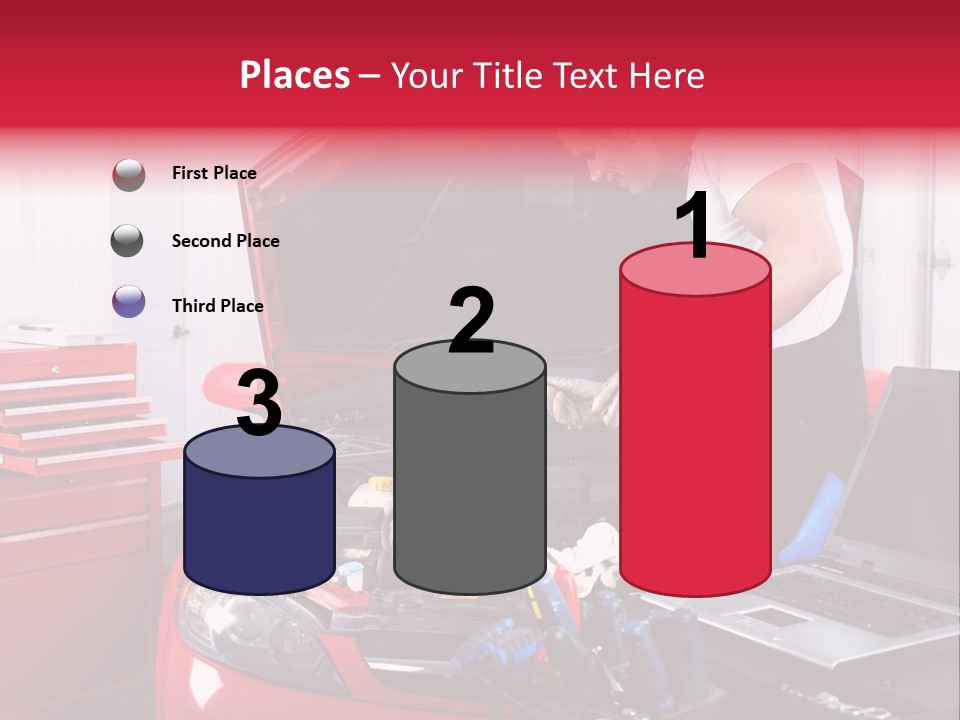 People Dipstick Worker PowerPoint Template