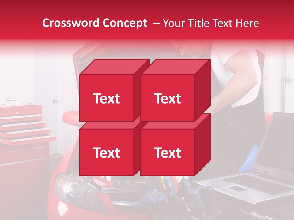 People Dipstick Worker PowerPoint Template
