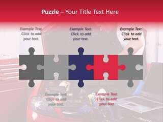 People Dipstick Worker PowerPoint Template