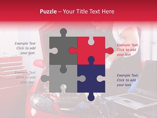 People Dipstick Worker PowerPoint Template