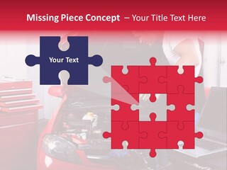 People Dipstick Worker PowerPoint Template