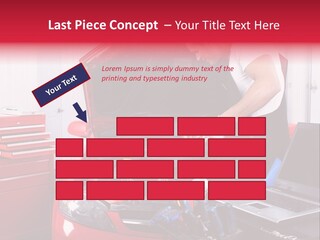 People Dipstick Worker PowerPoint Template