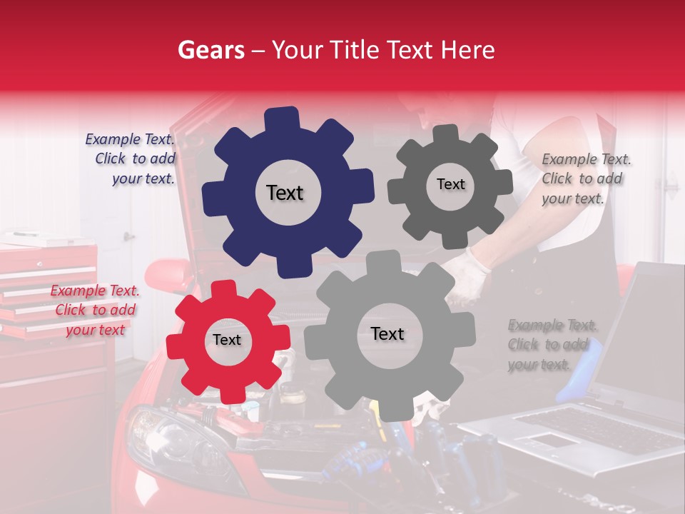 People Dipstick Worker PowerPoint Template