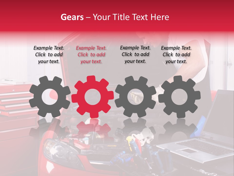 People Dipstick Worker PowerPoint Template