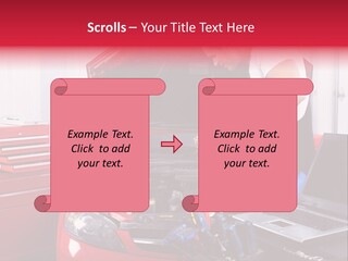People Dipstick Worker PowerPoint Template