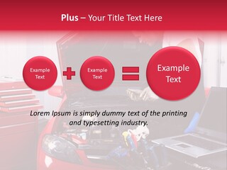 People Dipstick Worker PowerPoint Template