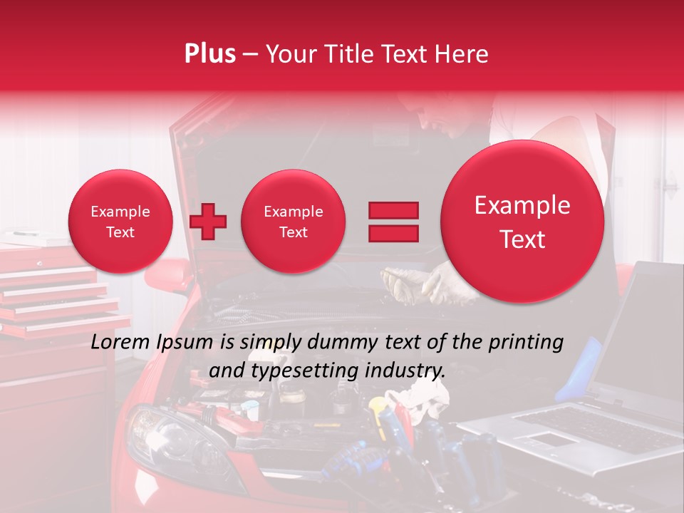 People Dipstick Worker PowerPoint Template