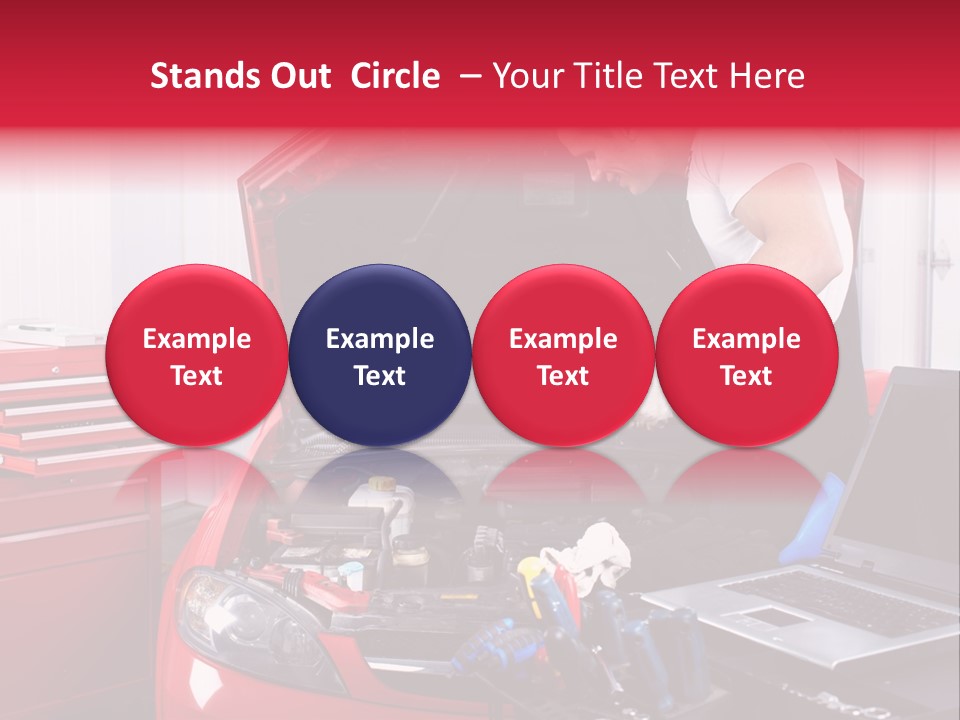 People Dipstick Worker PowerPoint Template