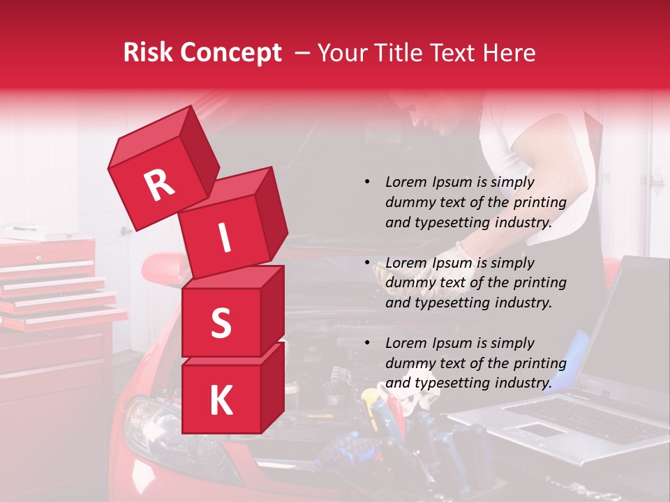 People Dipstick Worker PowerPoint Template