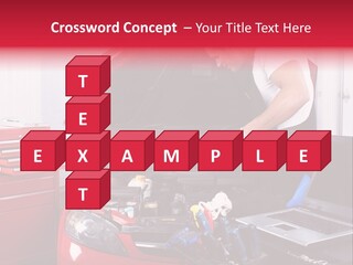 People Dipstick Worker PowerPoint Template