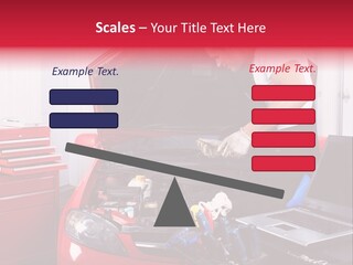 People Dipstick Worker PowerPoint Template