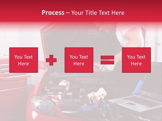 People Dipstick Worker PowerPoint Template