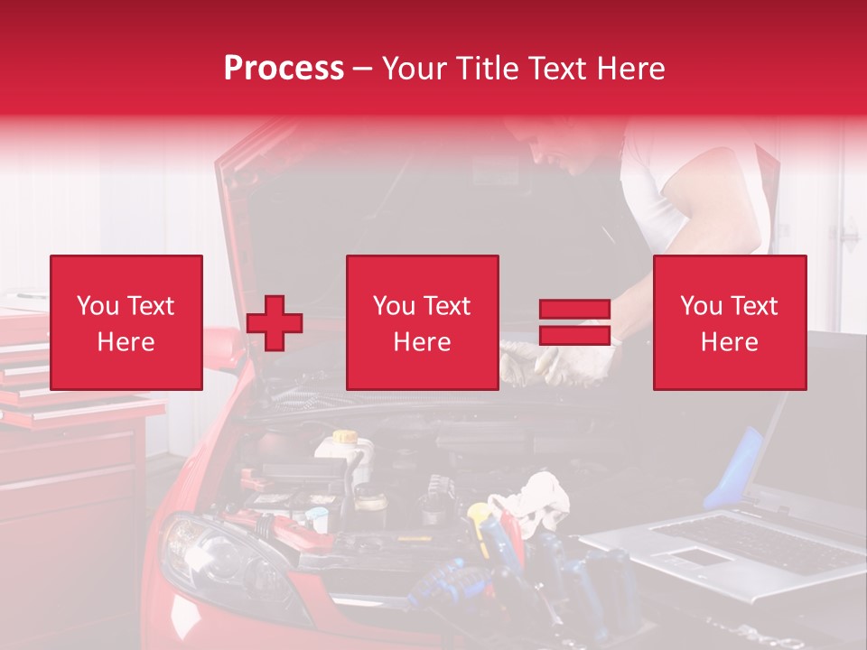 People Dipstick Worker PowerPoint Template