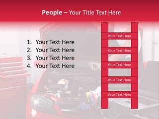 People Dipstick Worker PowerPoint Template