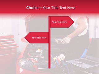 People Dipstick Worker PowerPoint Template