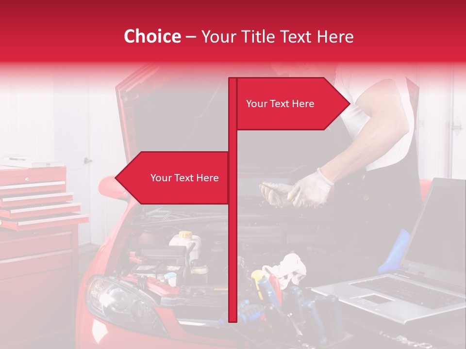 People Dipstick Worker PowerPoint Template