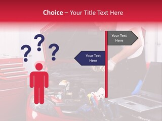 People Dipstick Worker PowerPoint Template
