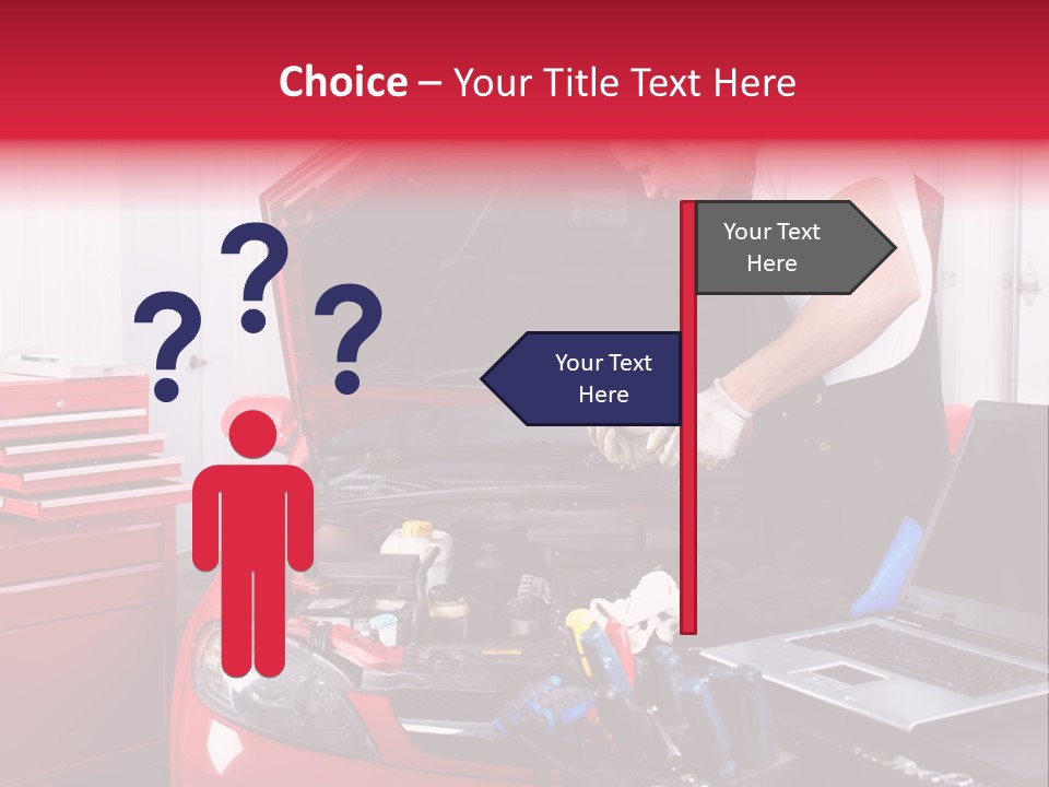 People Dipstick Worker PowerPoint Template