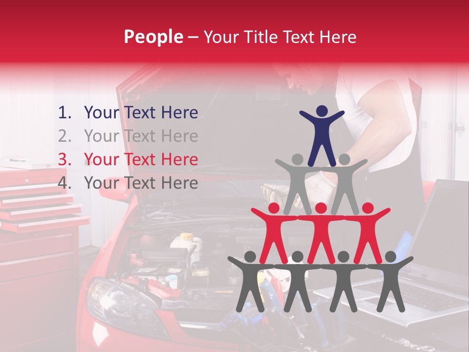 People Dipstick Worker PowerPoint Template