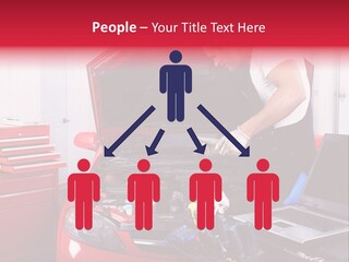 People Dipstick Worker PowerPoint Template