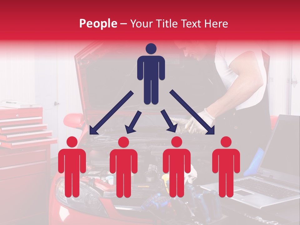 People Dipstick Worker PowerPoint Template