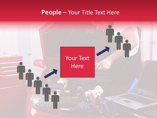 People Dipstick Worker PowerPoint Template