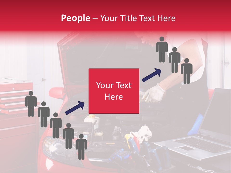 People Dipstick Worker PowerPoint Template