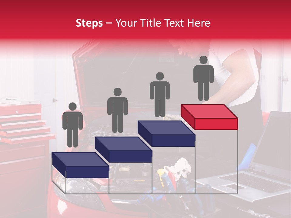 People Dipstick Worker PowerPoint Template